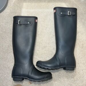 Tall Hunter Rain Boots - Dark Grey
